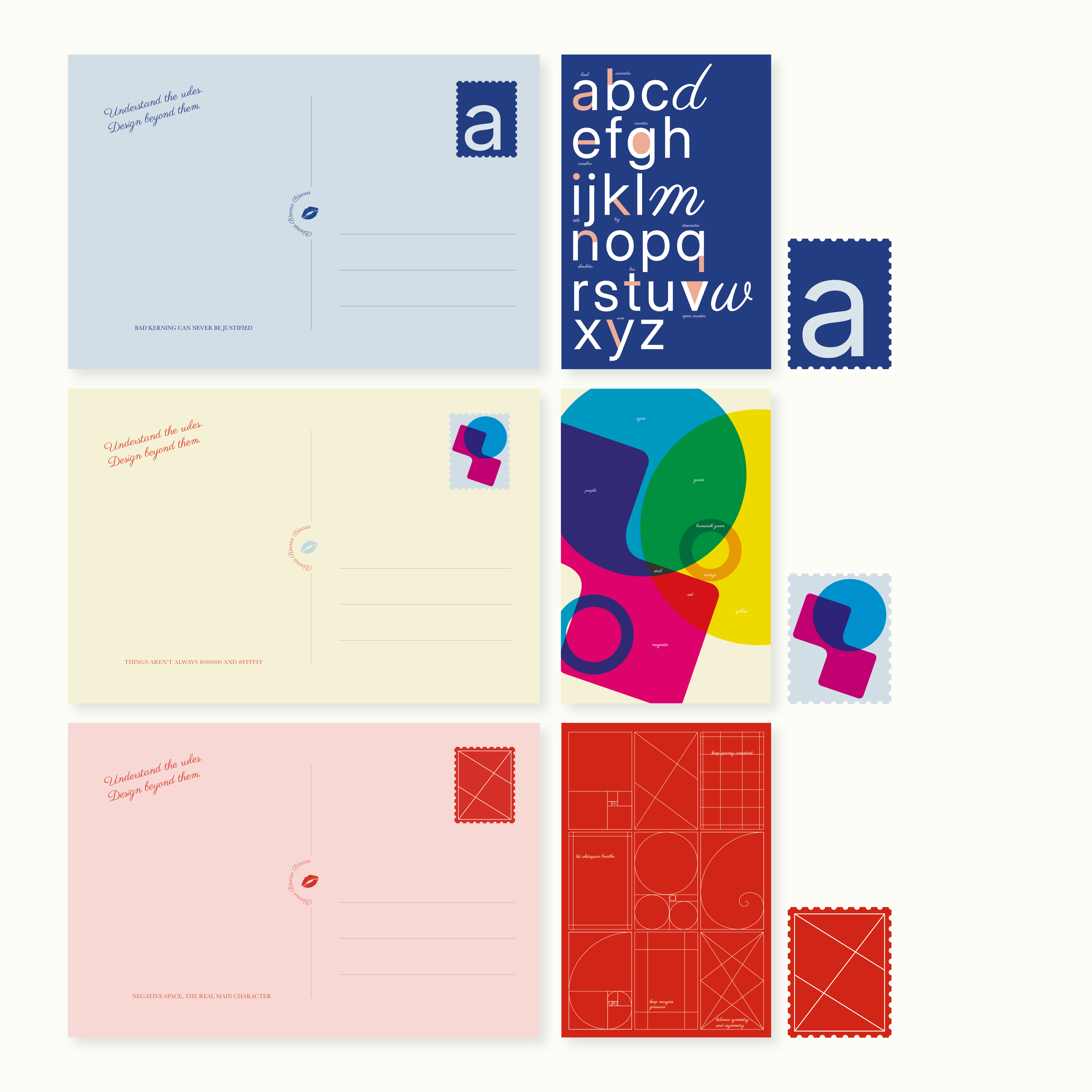 Takeaway postcards from the Creativity Through series