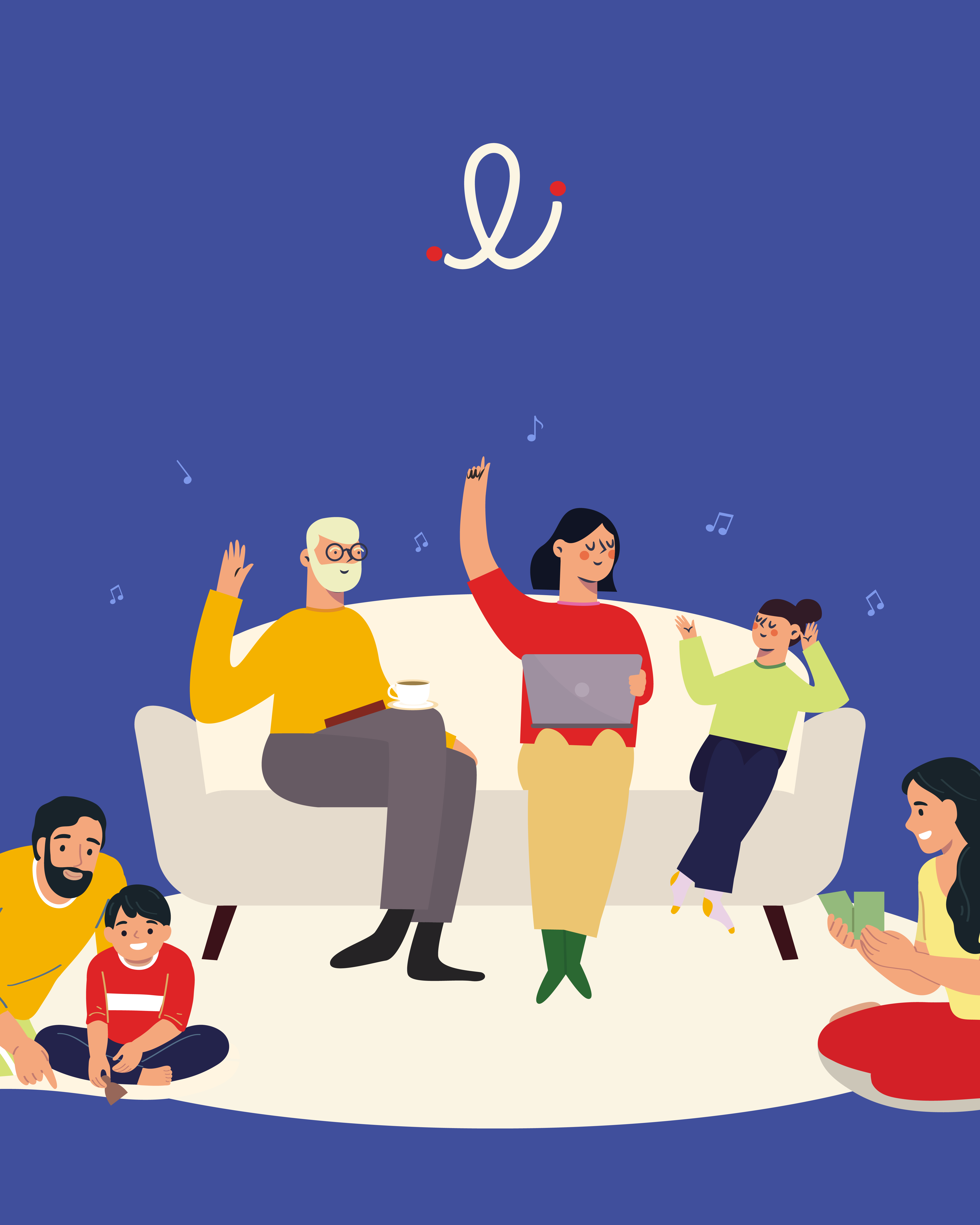 Kinnect — identity overview: logotype, application and card deck